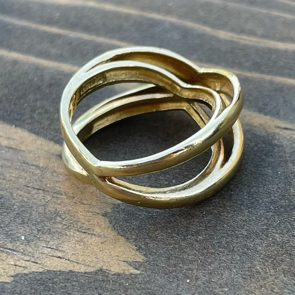 Tiffany & Co 18k Gold Infinity Double Crossover Ring - Picture 4 of 7